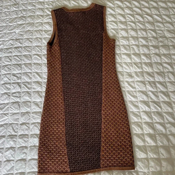 Rag & Bone Amanda bronze metallic mesh mini dress - Picture 10 of 11